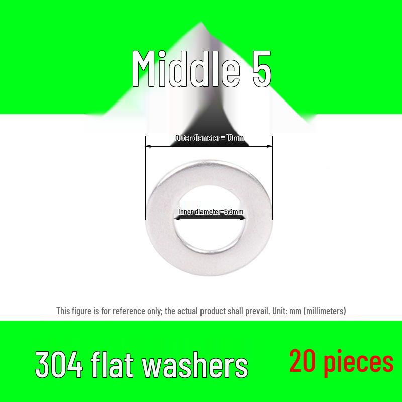 304 Stainless Steel Flat Washer M2-M30 – Oversized Option Available – Free Shipping