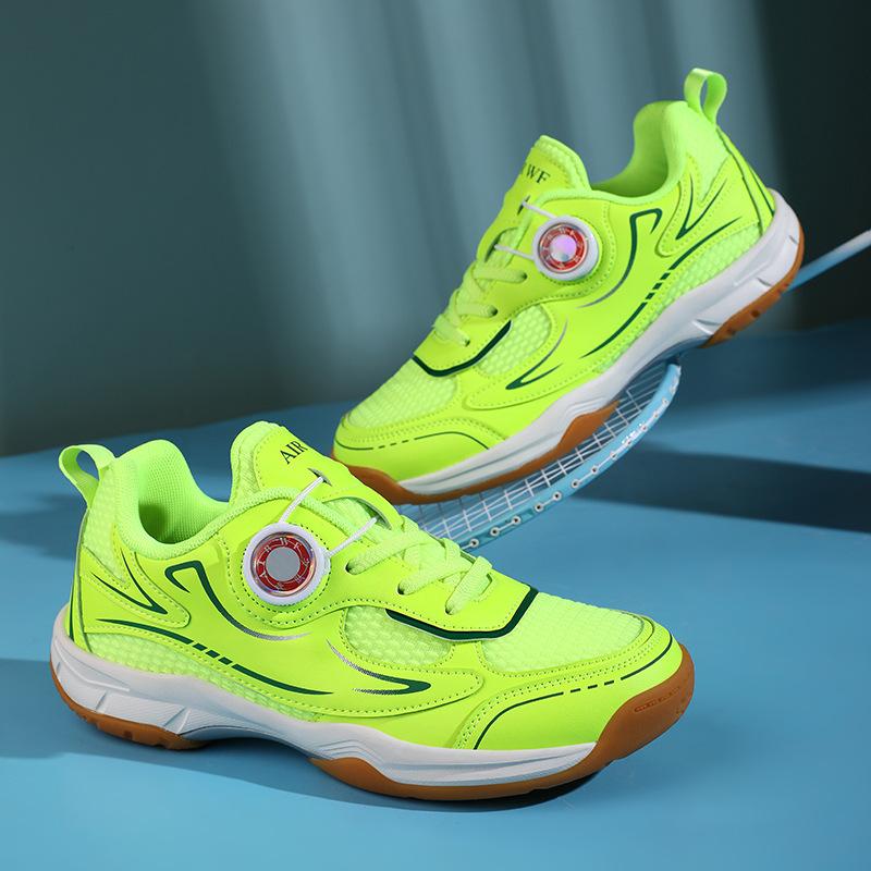 Children's professional badminton shoes button boys lightweight breathable tennis shoes sports shoes girls non-slip wear-resistant shoes