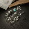 Fashionable Personality Gemstone Ring for Men, Unique Design, Niche High-end Turquoise Index Finger Ring, Hand Jewelry