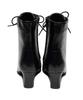Boots for Side 8 [KYOETSU] Hakama, Lace-up, Zipper, Holes, Short, Women's (22.5cm, Black)