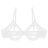 Hollow Out Open Cups Underwired Bra Tops Mesh Brassiere Underwear Corset Bustier Women Wedding Night Lingerie