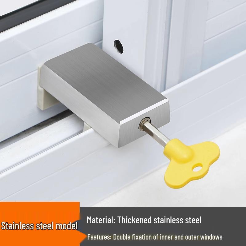 Kindersicherung für Schiebefenster und -türen - Aluminiumlegierung Diebstahlsicherung