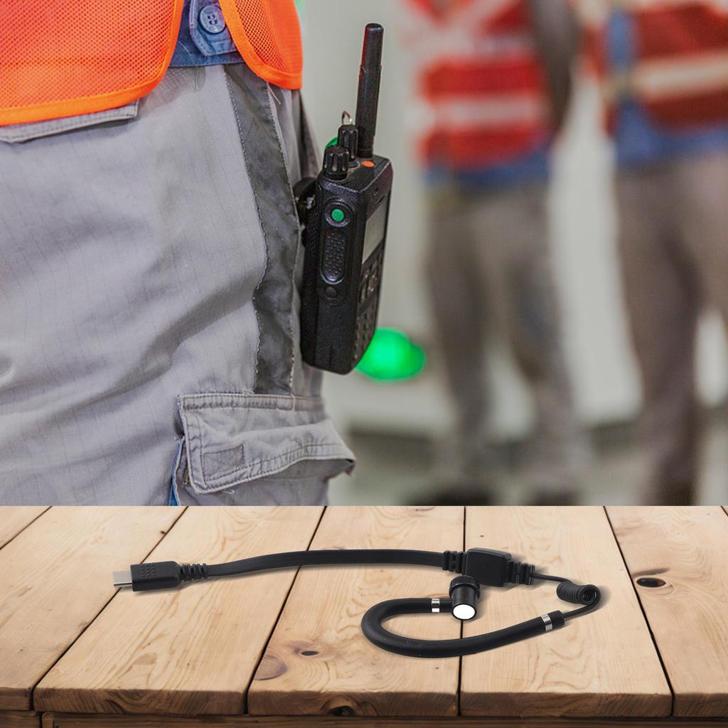 Type-C Intercom Cable for Mini Walkie-Talkie Communication Devices Direct Plug-and-Play Audio Link Without Adapters