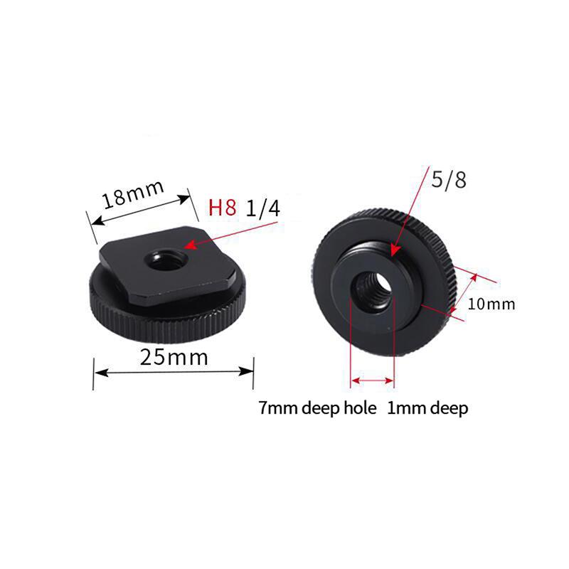 

Винт для преобразования башмака 1/4 M6 в 5/8 дюйма Микрофон заполняющий свет фотография A