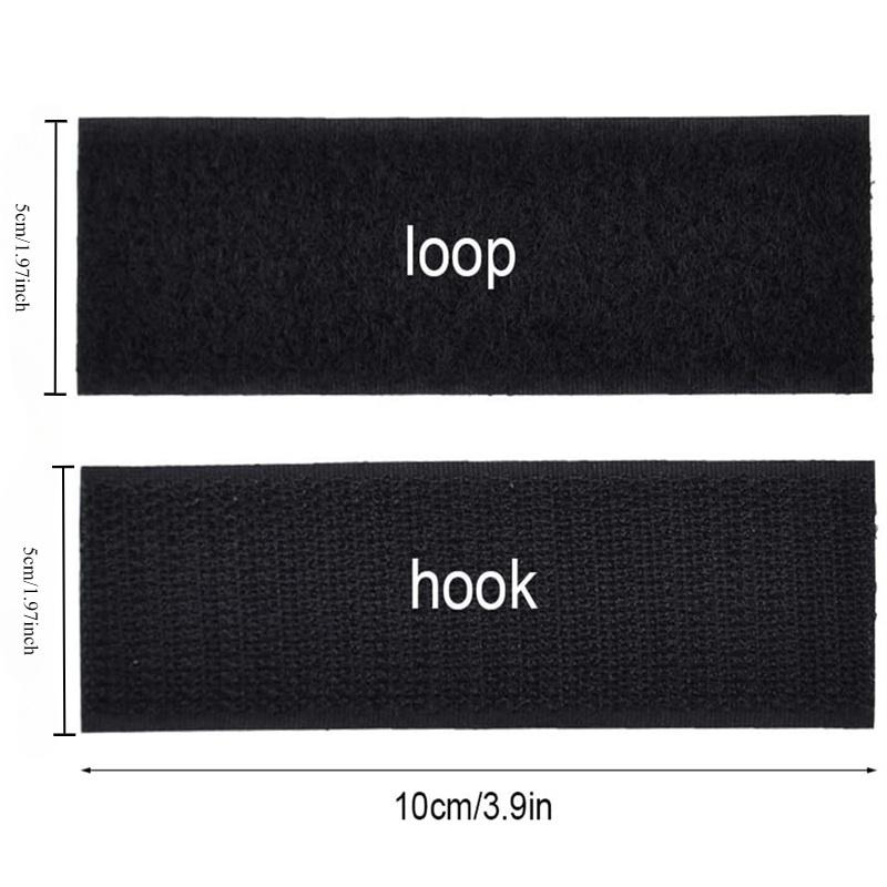 20PCS Heavy Duty Hook and Loop Tape Strip - Sturdy and Durable, Easy To Peel and Stick Suitable for Homes and Offices - Reusable