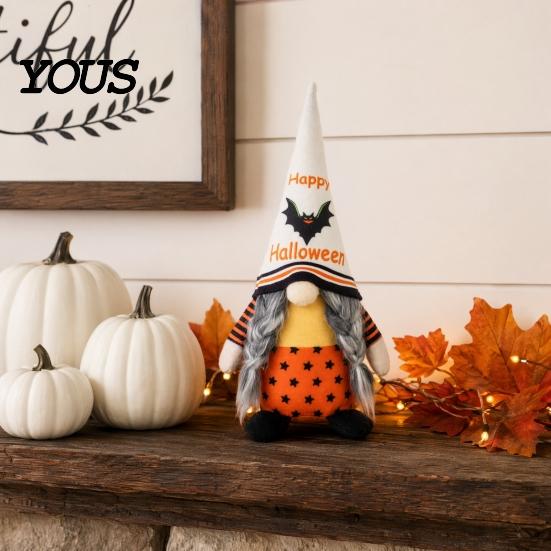 Indoor Halloween Decor Gnome Decor, Rudolph Faceless Doll Figurine for Shelf Table, Spooky Hanging Ornaments Cute Ornament Party Home, Trick or