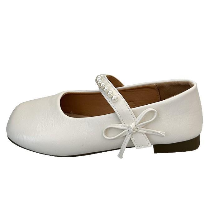 Single Shoes Women's Stunning Flat Bottom 2025 New French Skirt Mary Jane Shoes Ballet Summer with Beanie Shoes Small Leather Shoes