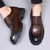Scarpe Elevatrici da Uomo in Vera Pelle con Suola Spessa 8CM/10CM Traspiranti Aumenta Altezza Formali Matrimonio Sposo Casual Business