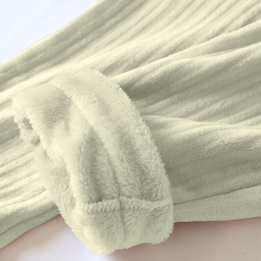 Damenmode Fleecegefütterte Verdickte Lange Pyjamahose