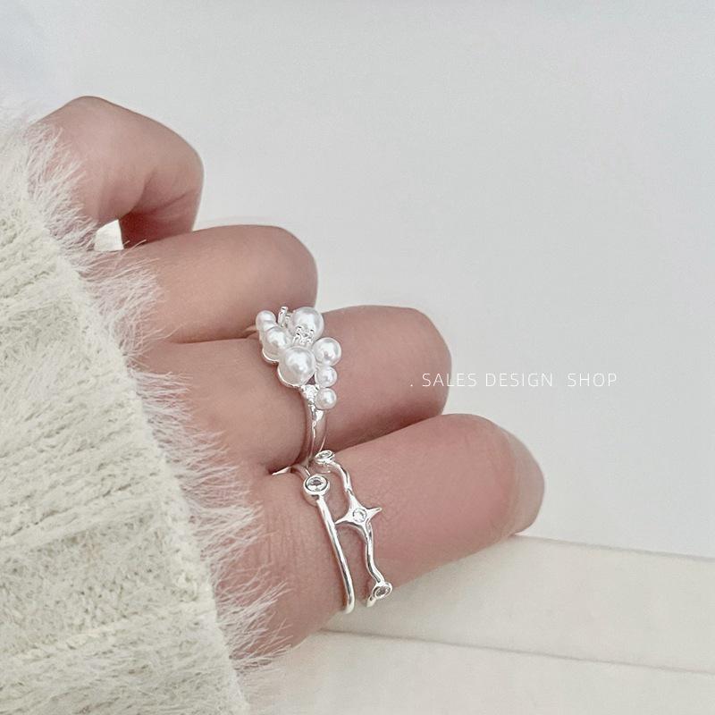 Korean Style Butterfly Hexagram Luxury Fashion Ring