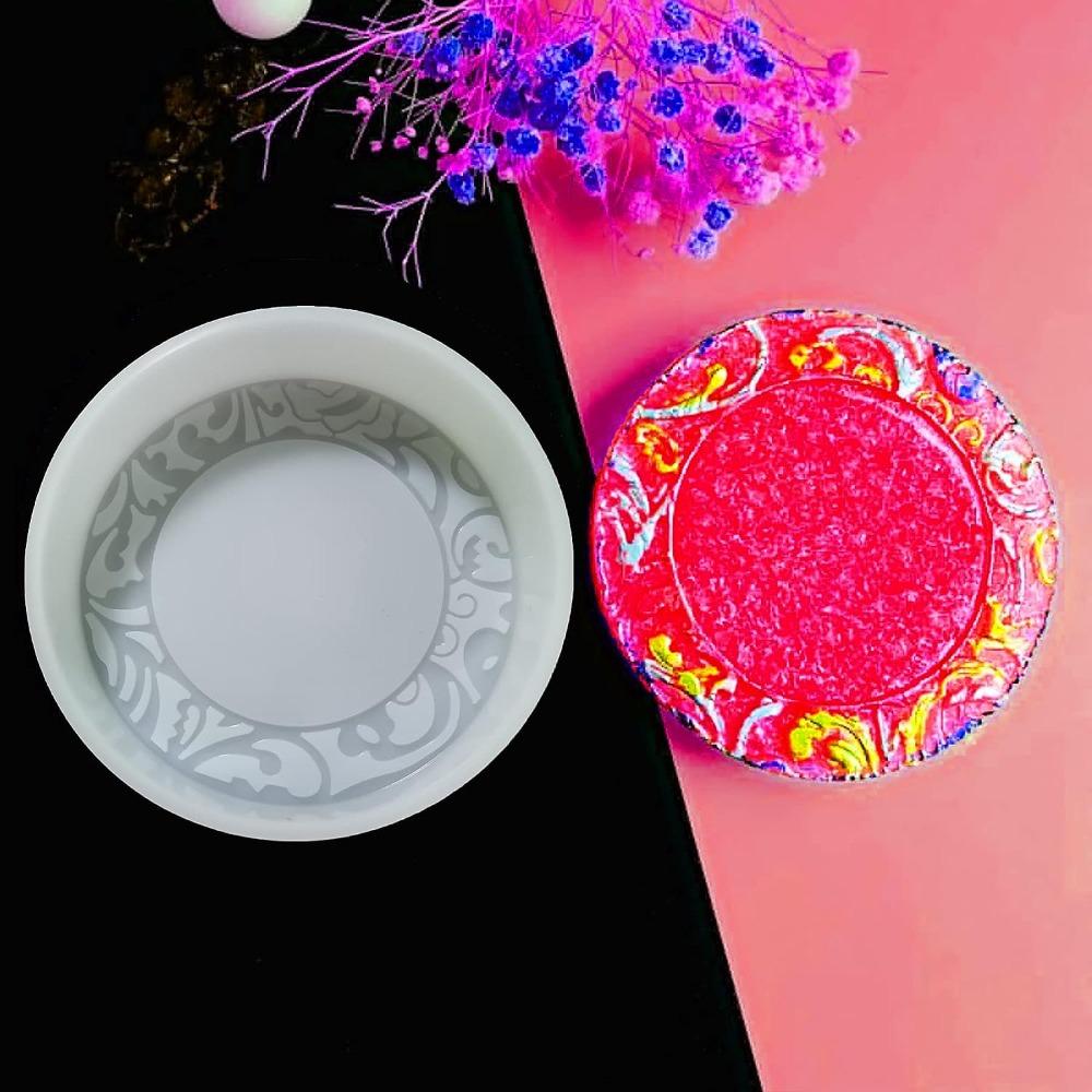 White Round Silicone Molds Silicone Car Freshie Silicone Molds Circle Freshie Molds DIY Handmade