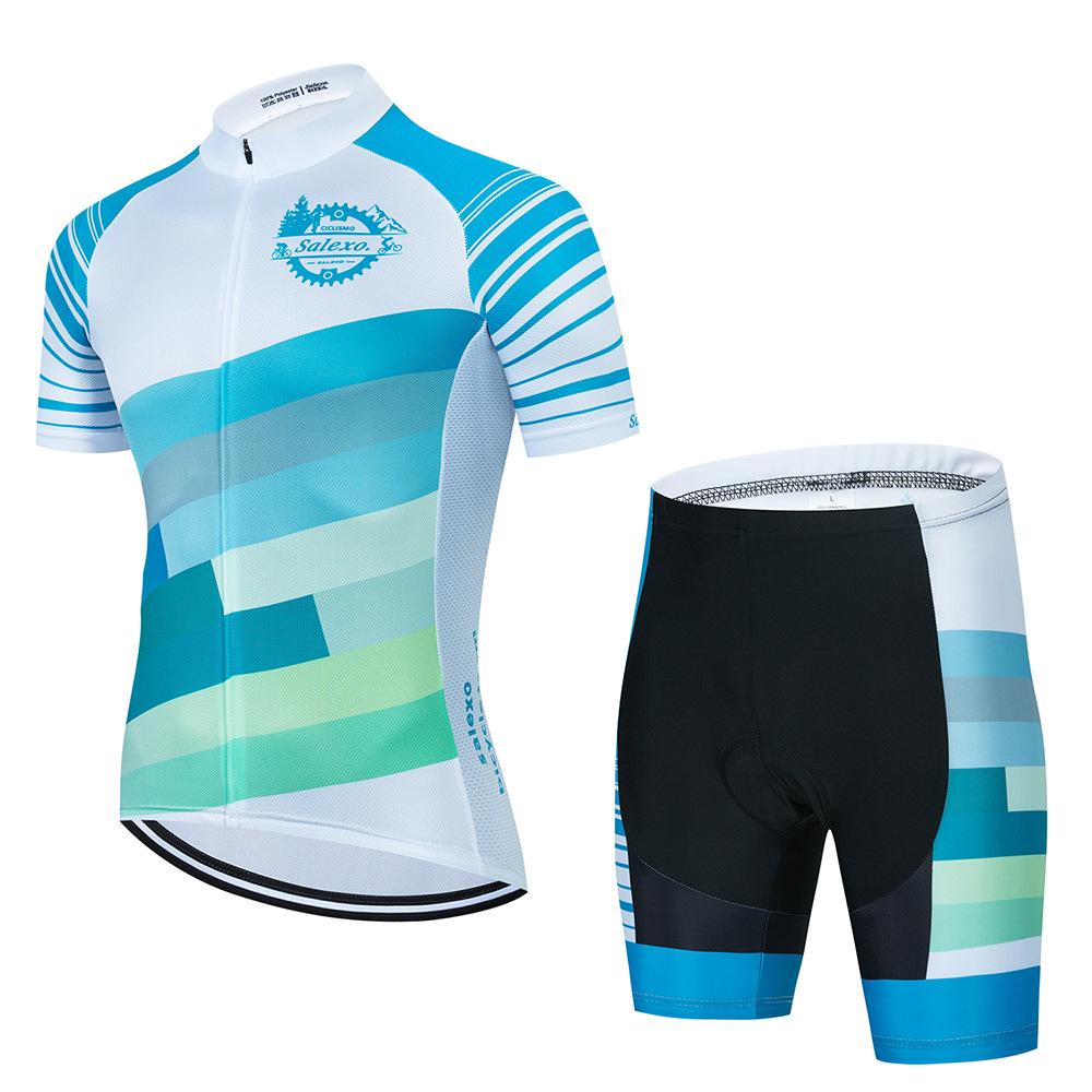 2026 Summer Breathable Suit Cycling Suit Sweat-absorbing Men's Suit Gear Bicycle Short-sleeved Breathable Mountain Bike Clothing