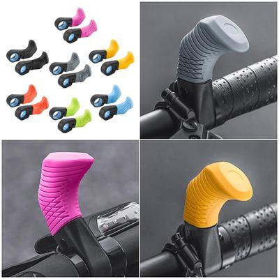 Comfortable Bicycles Handlebars End Ergonomically Shape Cycling Thumb Grips Universal Bike Handle Accessorie