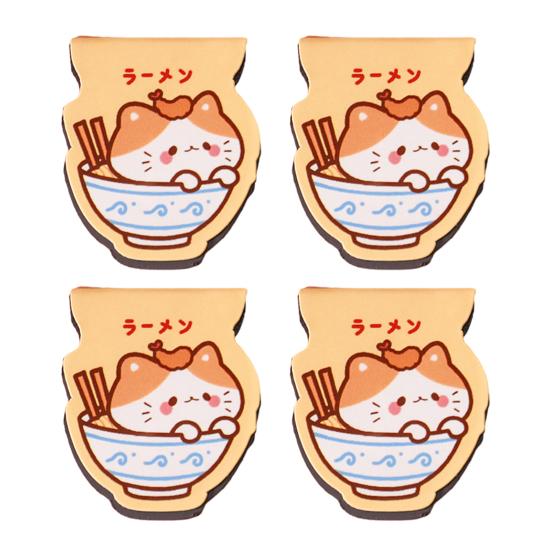 4Pcs Magnetic Bookmarks Thin Double-Sided Cartoon Book Markers Cute Page Holders Compact And Portable Page Holder for Students Reading Book