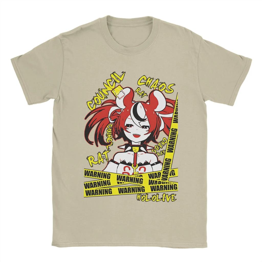 Hakos Baelz Hololive Council Graphic Printing Shirts High Quality Unisex Streetwear Trendy Cotton Classic Hot Product Classic
