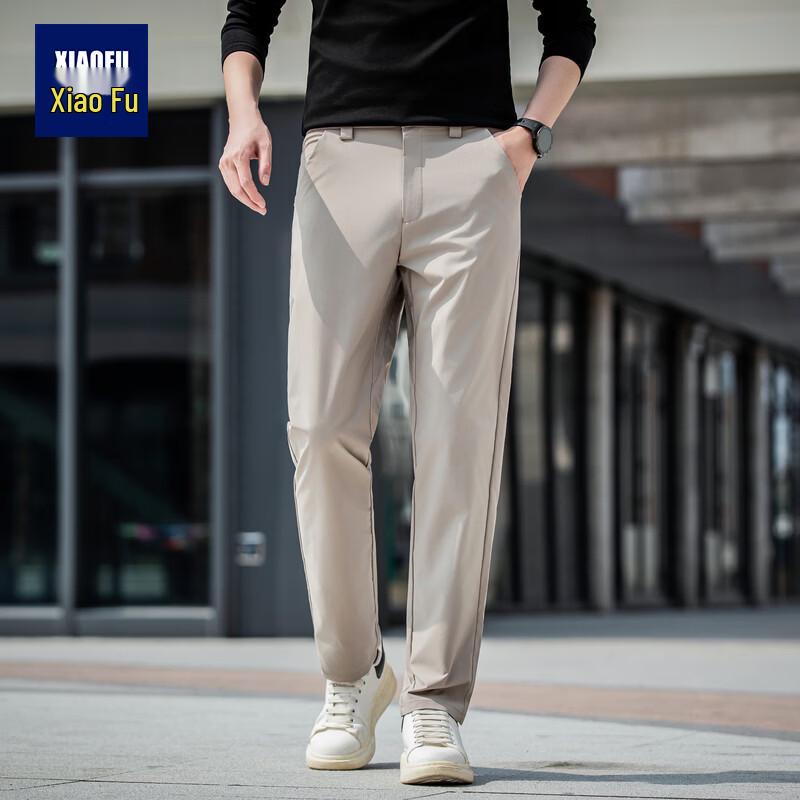 XiaoFu Men s Business Casual Straight-Leg Quick-Dry Pants XL