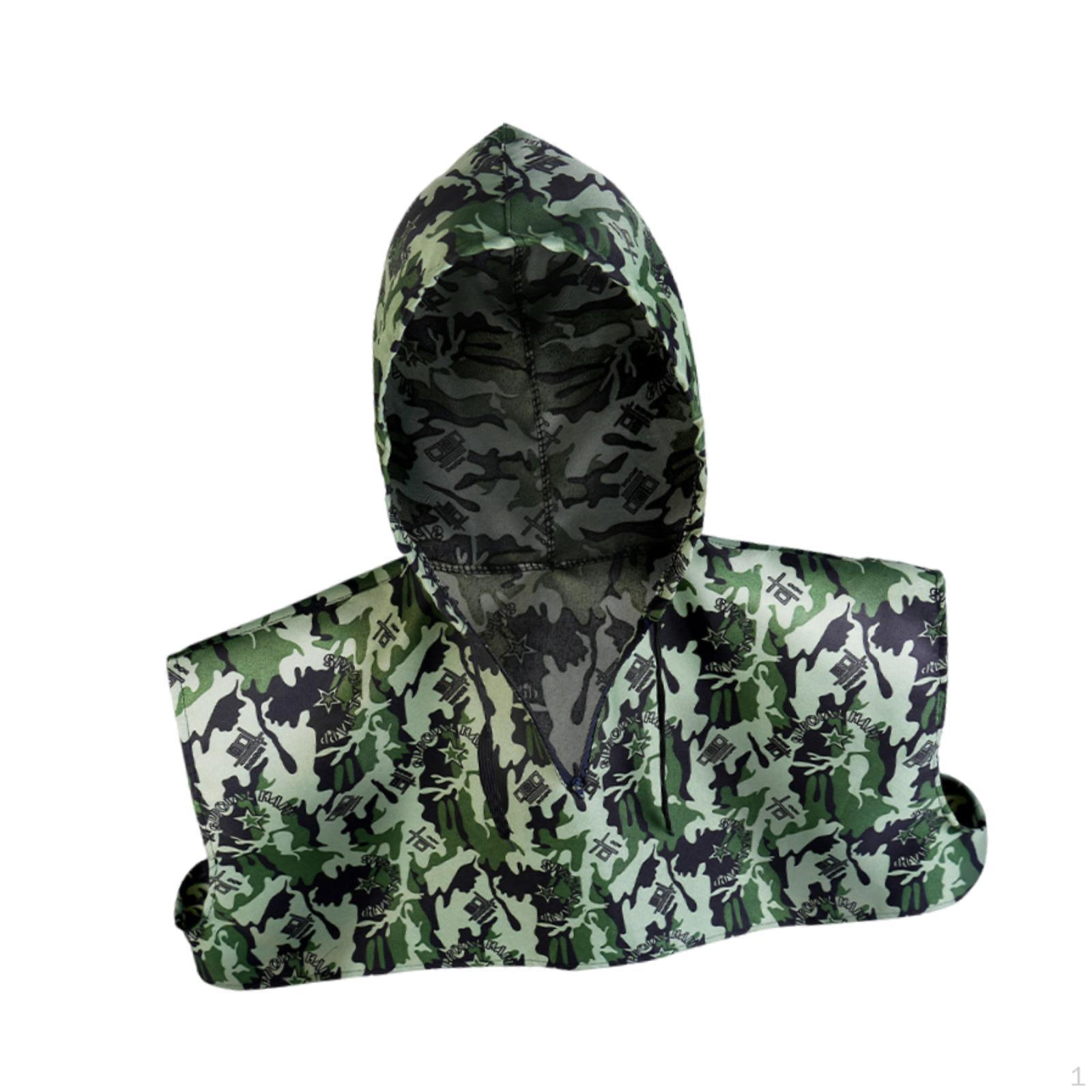 

Hat with Scarf, Hood Neck Protection And Dust Cap, Made of , Suitable for Working Adults Green