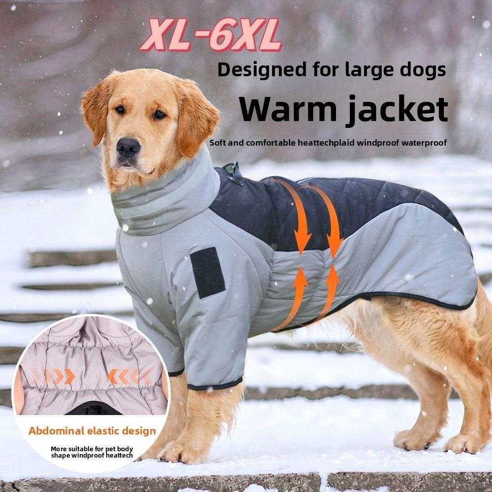 Waterproof Dog Down Jacket Reflection Pet Clothing New Large Dog Coat  for Medium Large Dogs