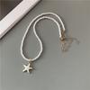 Spring Summer Necklace for Women Girl Cute Romantic Starfish Short Neck Jewelry Party Wedding Necklace Wholesale