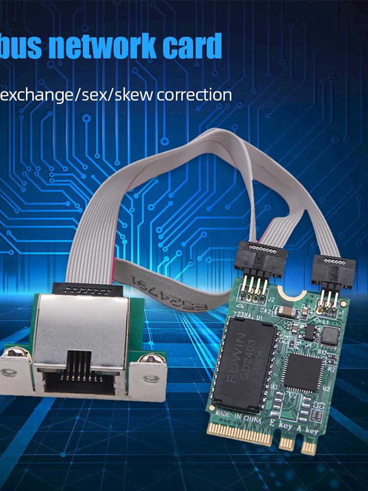 M.2 Gigabit Ethernet Network Card RTL8125BG Chip M2 RJ45 Network Adapter Mini PCIE PCIE Bus Network Card
