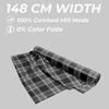 Premium Black & White Yarn-Dyed Flannel Fabric | 100% Cotton, 180 GSM, Versatile for Garments & Upholstery