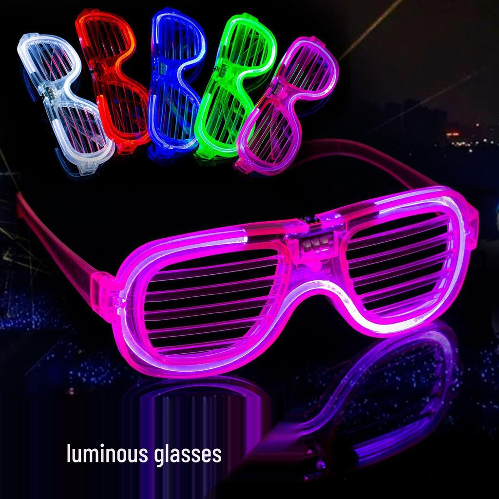 LED Flashing Disco Glasses - Glow-in-the-Dark Party Props for Influencers
