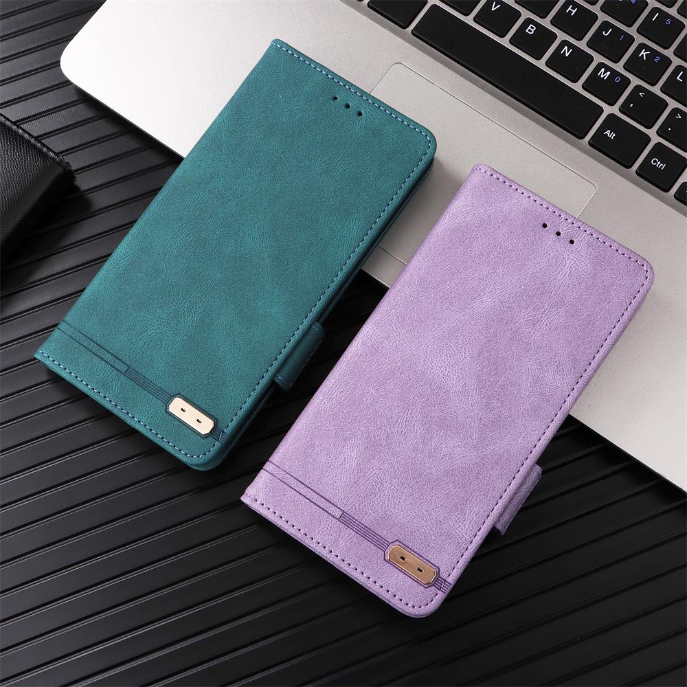 Redmi Note 13R Pro Magnetic Buckle Leather Flip Case