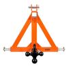 3 Point Trailer Hitch with 50.8mm Receiver, 3 Pt Quick Hitch with 3 Trailer Balls, Tractor Tow Drawbar Adapter for Category 1, Kubota, Mahindra, Ford,