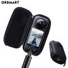 Mini Estuche de Almacenamiento para Protector de Pantalla de Insta360 X3 Cámara Deportiva Estuche Protector Portátil Bolsa de PU para Accesorios de Insta 360 X3