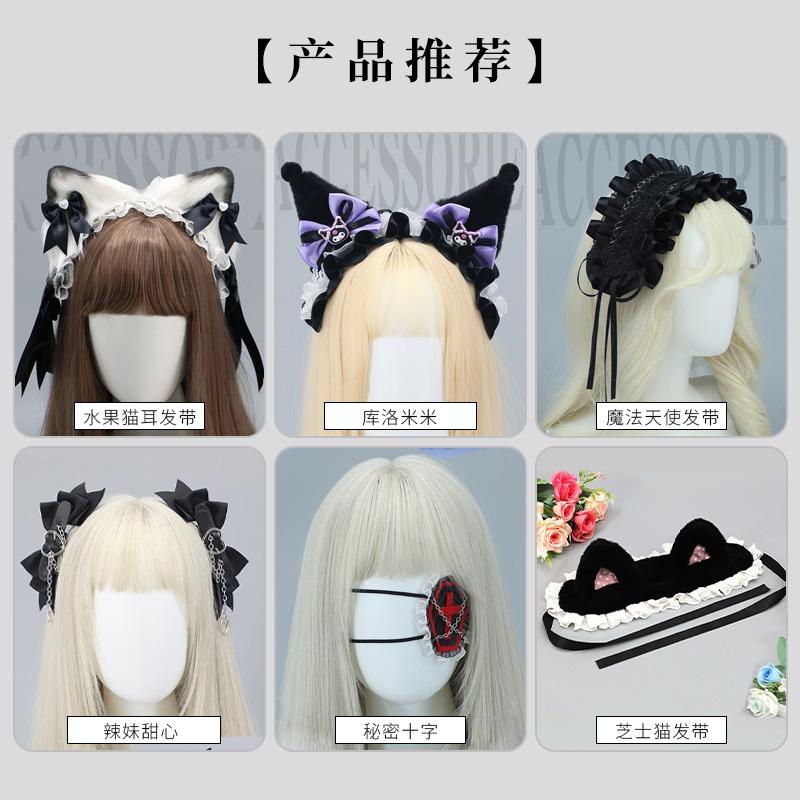 Original lolita agrafă de păr lolita accesorii de păr fundă spate cap clip de sus accesorii de păr accesorii de păr versatile acoperământ