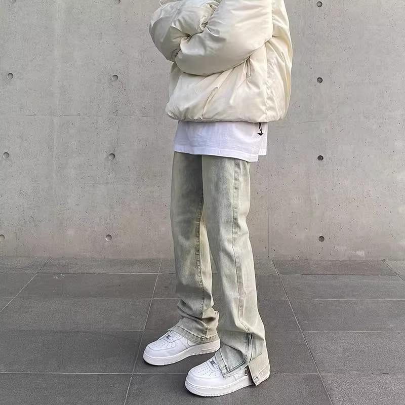 

Мужские джинсы American High Street Yellow Mud Flared Harem - Осень/Зима Свободный Прямой Покрой L (110-135 lbs)