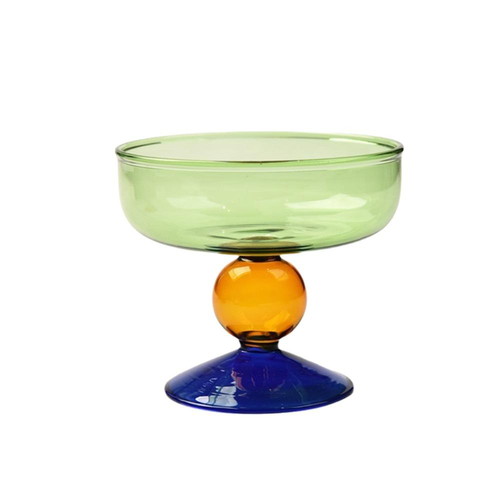 Hohe Füße Glas Eisbecher 270 ML Dessertschale Exquisite Obstsalatschale Café