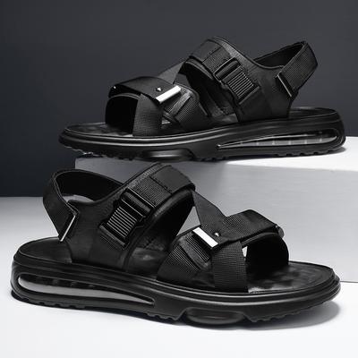 Herresandaler 2024 Sommer strand sandaler herre Manns uformell lær sandal åpne sko for menn fiske Ny mote Sportsutstyr Luft