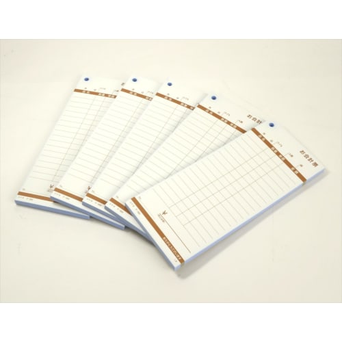 KOKUYO Voucher, 5-book Pack, No Cover, Value Type, Bill Included, Carbonless Copy, 50 Sets, Te-382