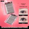 5D Baby Curved Glue-Free False Eyelashes - Manga Style Clusters, Lightweight & Natural, Mother-Like, Large Capacity.