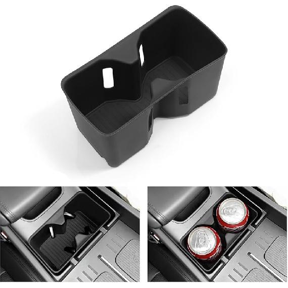 LUCKEASY Wireless Charger Mat For 2024 2025 2026 Hyundai Santa Fe Not For Tucson Car Center Console Auto Interior Anti-Slip Protector Pad Silicone