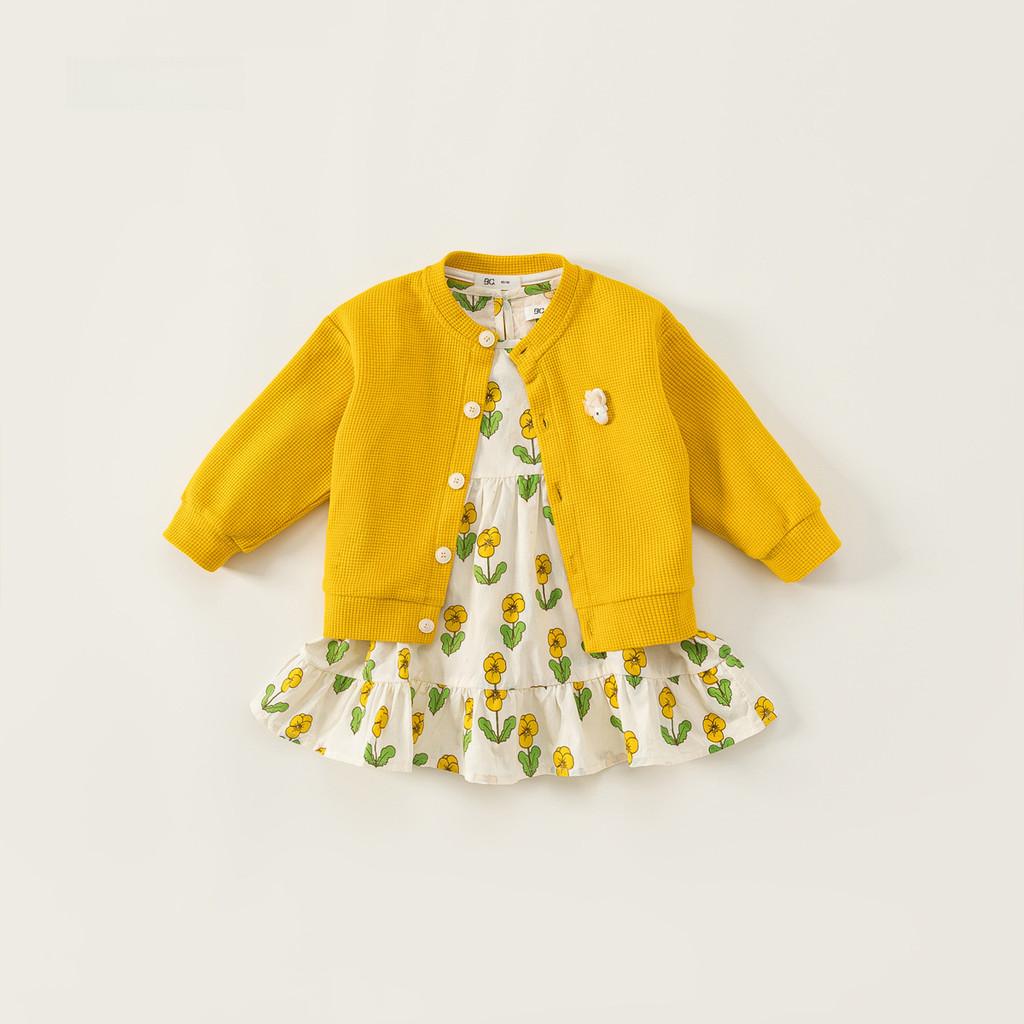 

Girl Toddler Autumn Outfit Set With Cotton Fabric And Floral Pattern For Spring And Fall Playtime 80cm