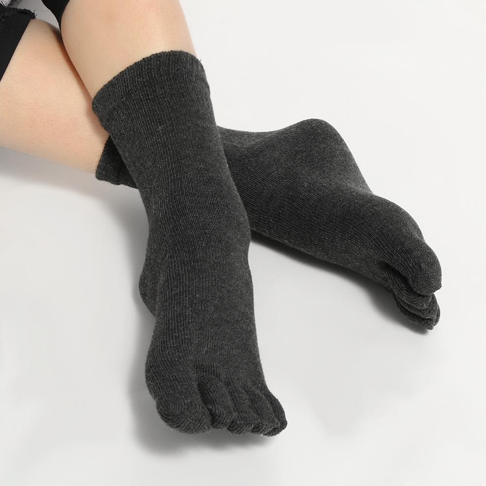 Hot Sell Unisex Women Men Cotton Five Finger Toe Socks Sports