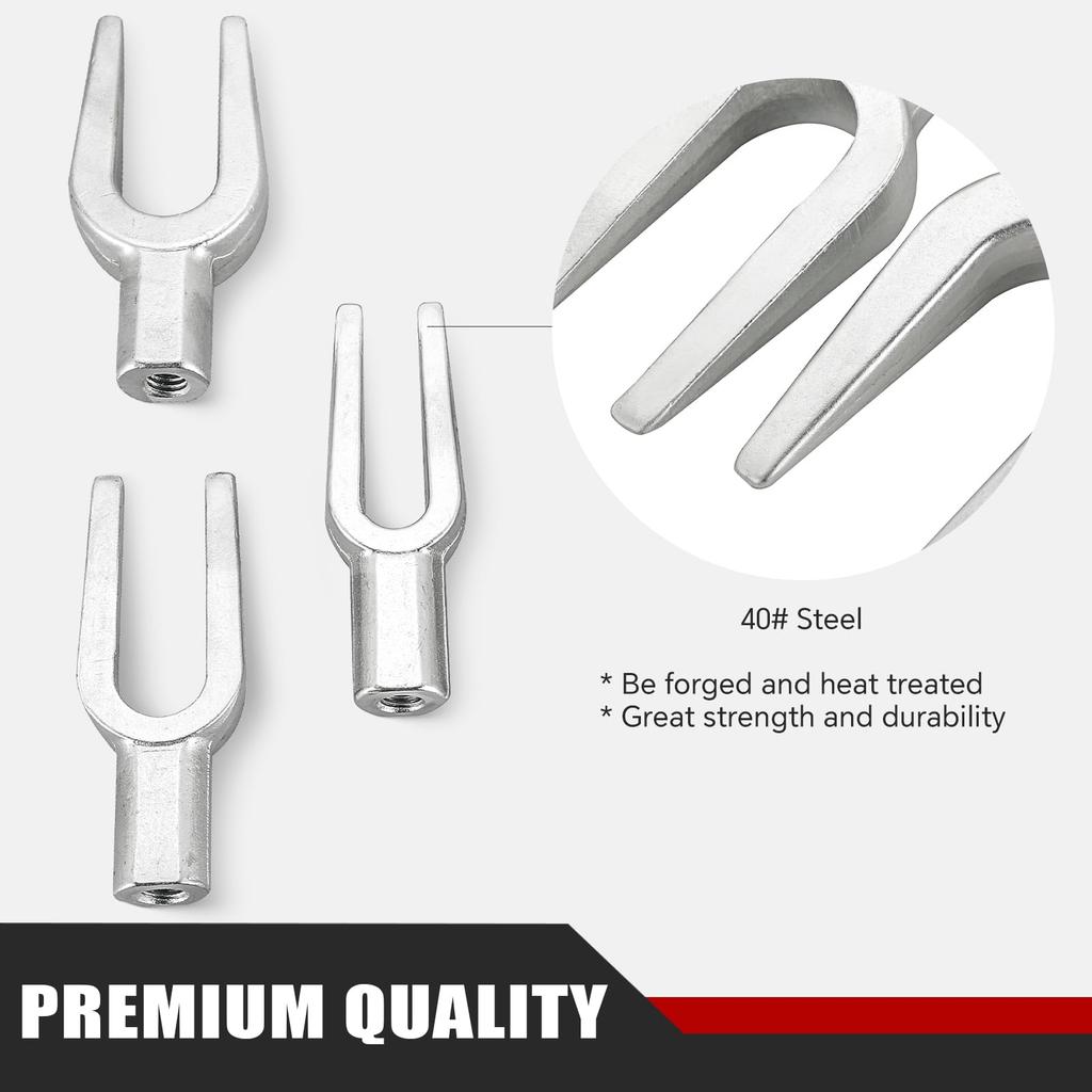 ATPEAM 5PC Tie Rod End Puller Set, Ball Joint Separator for Automotive, 1-1/8", 15/16", 11/16"