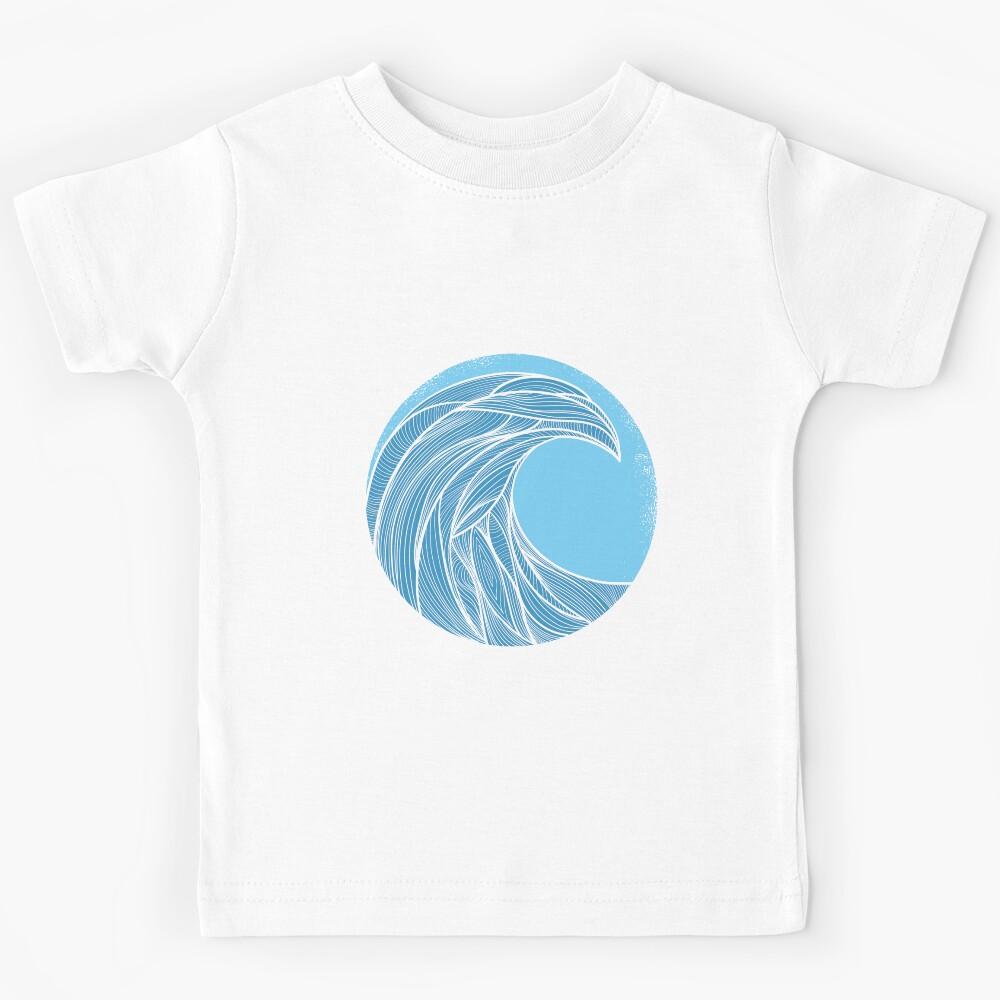 wave line style Kids T-Shirt 120