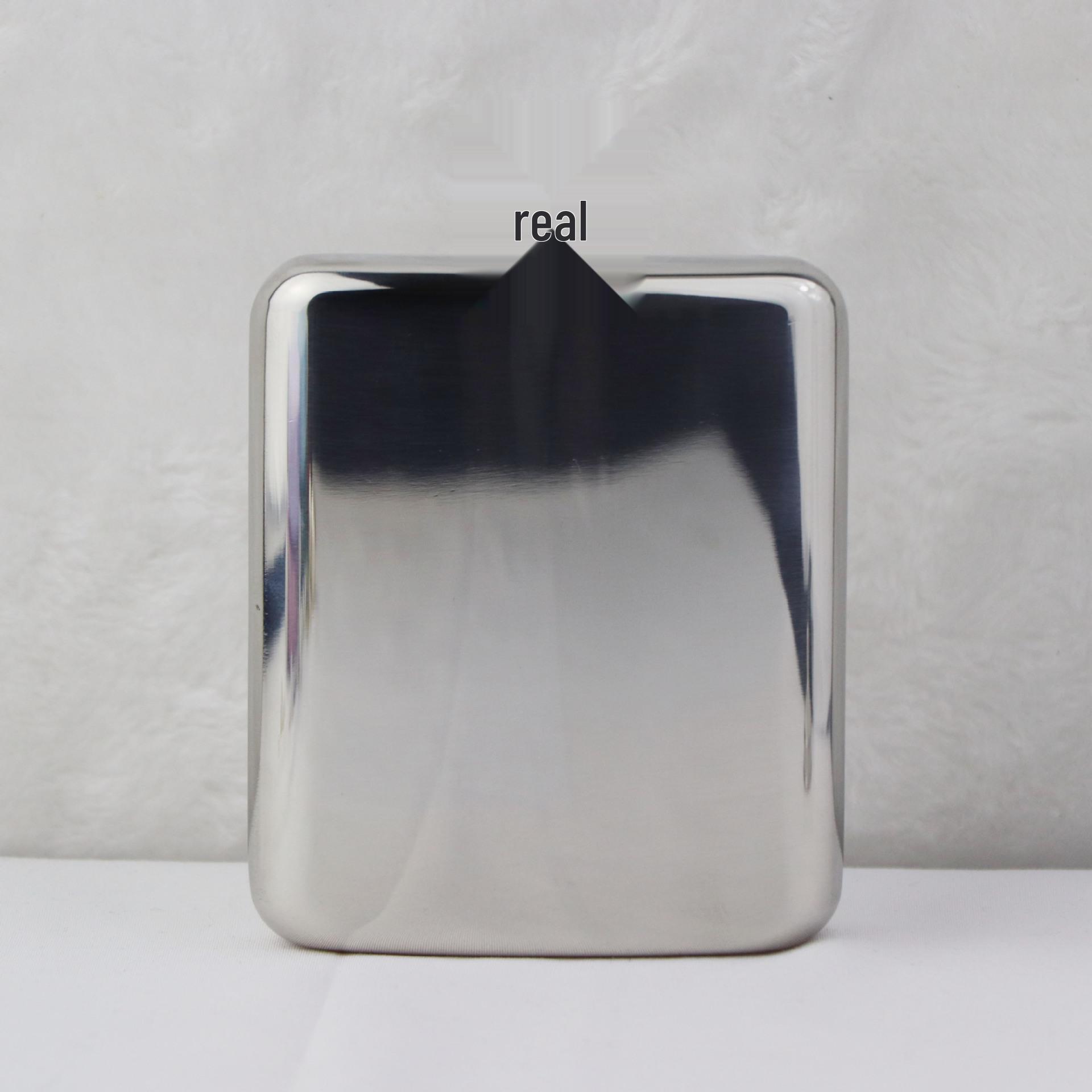 Stylish Stainless Steel Square Hip Flask - Portable & Elegant European American Style 101-200ml