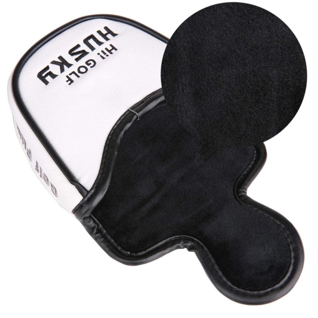 Golf Head Cover Putter Cover for Mallet Compatible with Odyssey 2 BallTaylorMade Spider Putter with Magnet for Husky Dog Akita Inu (Husky Dog)