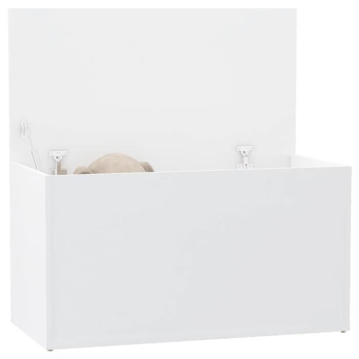 Storage Chest White - VIDAXL - 84x42x46 Cm - Engineered Wood