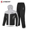 Mens Motorcycle Rain Suit Waterproof Riding Gear Separate Raincoat Pants Touring