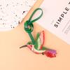 Snowman Leather Santa Claus Keychain Cartoon Pu Bag Pendant Xmas Key Ring  Holiday Present