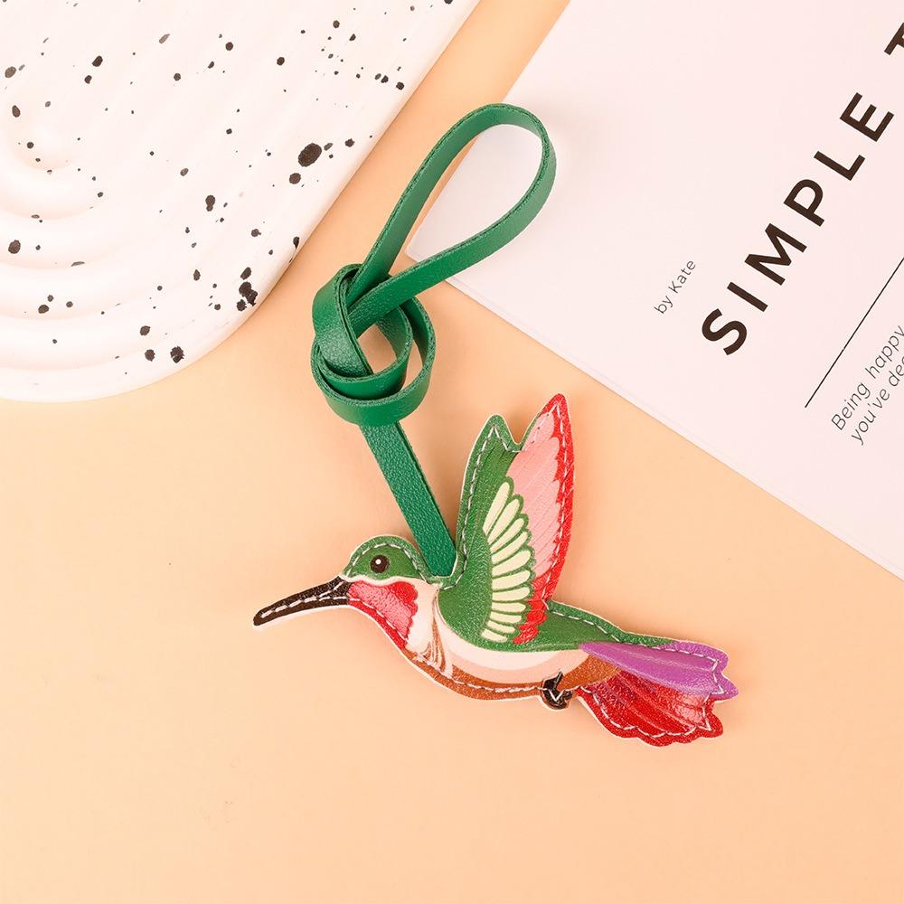 Snowman Leather Santa Claus Keychain Cartoon Pu Bag Pendant Xmas Key Ring Holiday Present