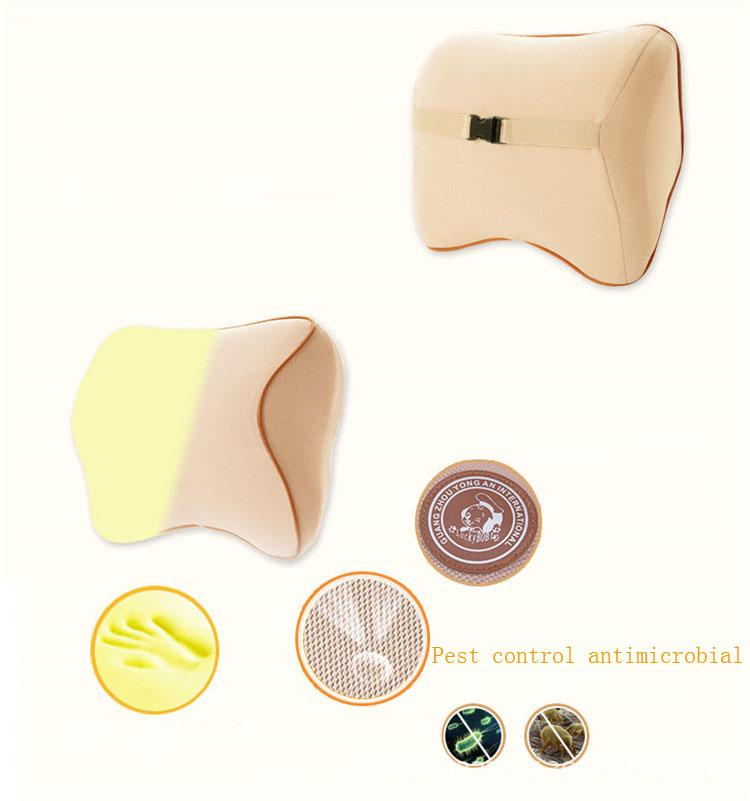 Comfortable Car Headrest Seat Head Neck Rest Massage Memory Foam Cushion Support For 95% Cars Office Chair