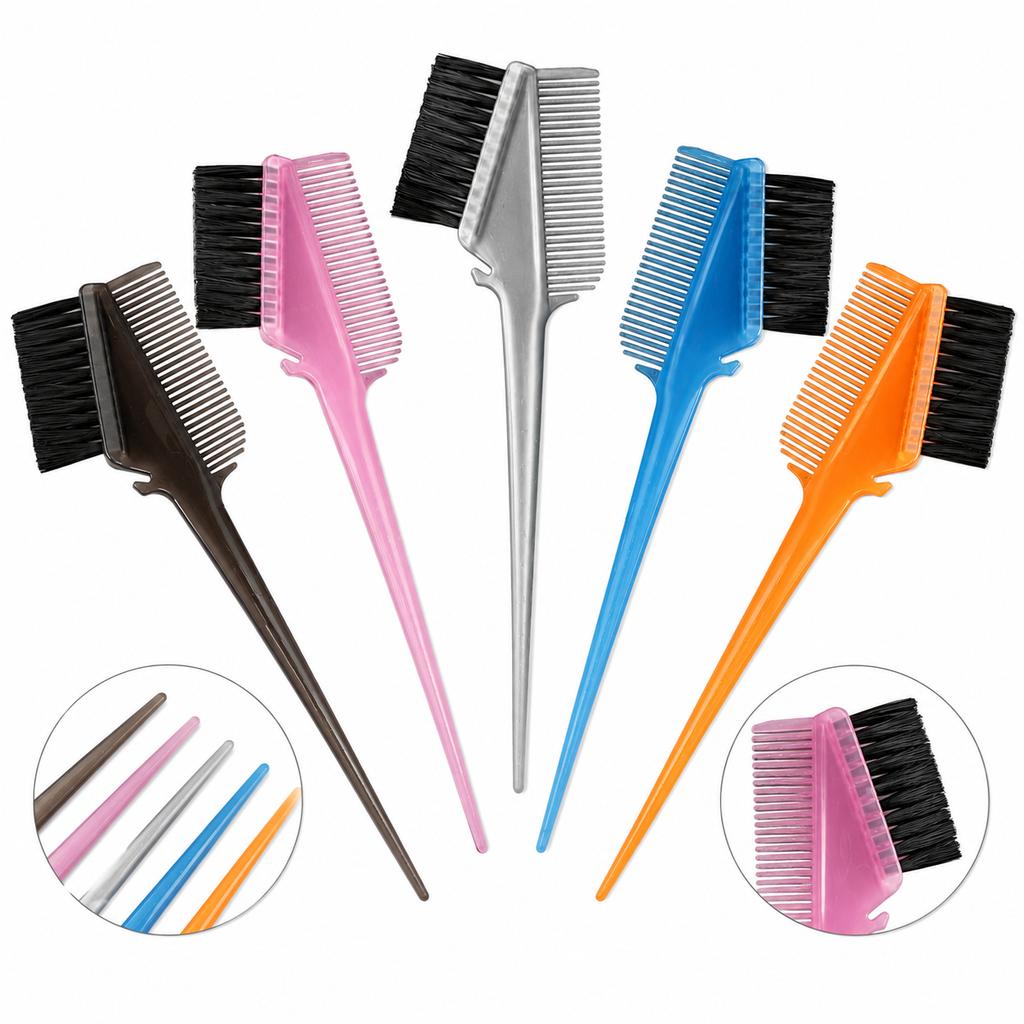 Hair dye brush with comb 21