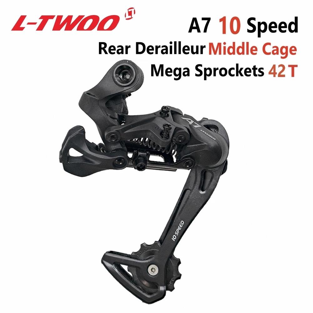 LTWOO A7 1x10 Groupset Trigger Shifter Lever+Rear Derailleur for MTB Bike 10-Speed Cassette Sprockets 42T 46T 50T LTWOO Groupset Rear Derailleur Mid