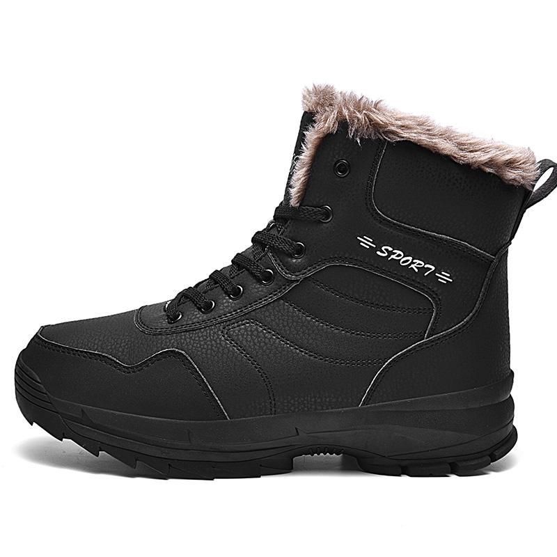 Cold resistant ℃ winter super thickened plush warm snow boots extremely cold medium and large cotton shoes non-slip